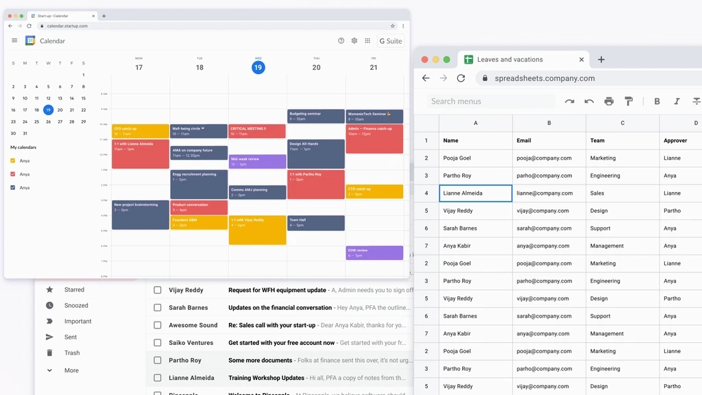 Image showing leave requests and tracking sprawled across different software